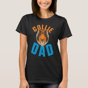 Manar Collie Pappa Hundägare Pet Hund Animal Rough T Shirt
