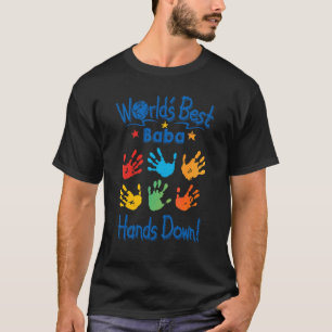 Manar Colorful Little Händer Worldu2019s Best Baba T Shirt