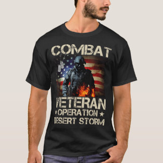 Manar Combat Veteran Operation Desert Storm Soldie T Shirt