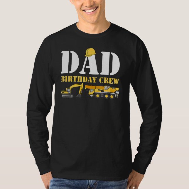Manar Construction Födelsedagsfest Coola Builder P T Shirt (Framsida)