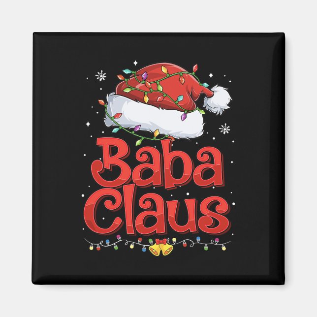 Manar Coola Baba Claus med jultomten Ligh Magnet (Framsidan)