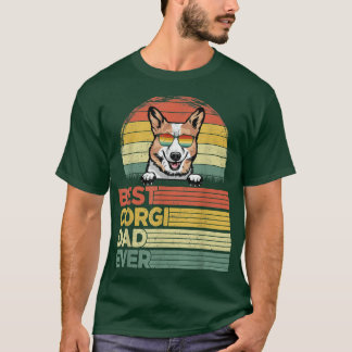 Manar Coola Best Corgi Pappa All Funny Fars dag T Shirt