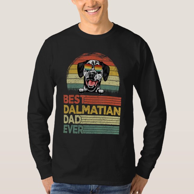 Manar Coola Best Dalmatian Pappa Alltid Fars dag T Shirt (Framsida)