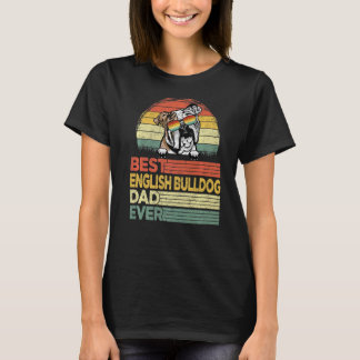 Manar Coola Best English Bulldog Pappa AldriPappor T Shirt
