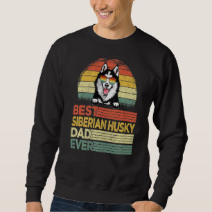 Manar Coola Best Siberian husky Pappa Pappor D Lång Ärmad Tröja