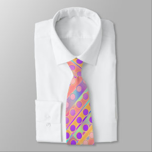 MANAR COOLA CIRCLES DESIGN NECKTIE TIE SLIPS