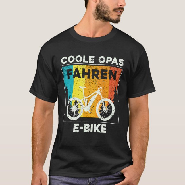 Manar Coola Grandpa Ride Ecycle Electric Bike Gran T Shirt (Framsida)
