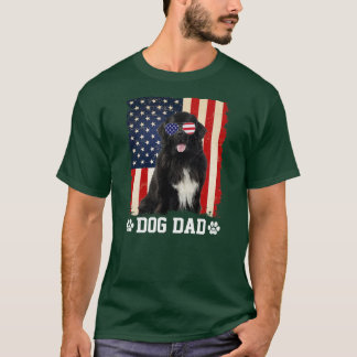 Manar Coola Newfoundland Hund Pappa Amerikanska Fl T Shirt