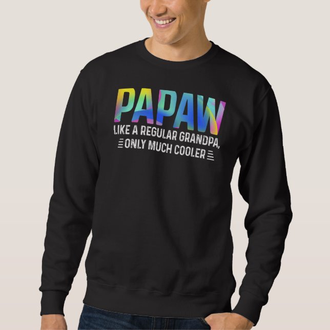 Manar Coola Papaw Definition som en vanlig morfar Lång Ärmad Tröja (Framsida)