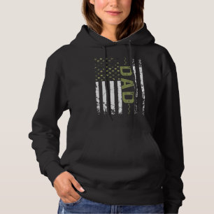 Manar Coola Pappa Amerikanska patriotiska USA flag T Shirt
