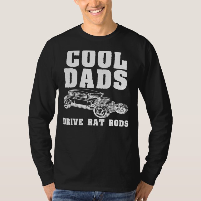 Manar Coola Pappor Drive Råtta Rods T Shirt (Framsida)
