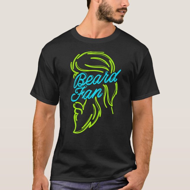 Manar Coola Påstående Beard Growth Hairstyle Mascu T Shirt (Framsida)