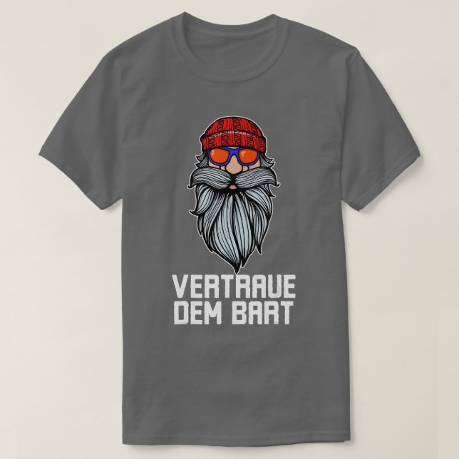 Manar Coola Påstående Beard Hair Beard Growth Full T Shirt (Design framsida)