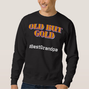 Manar Coola Påstående Best Grandpa Old Man Grandfa Lång Ärmad Tröja