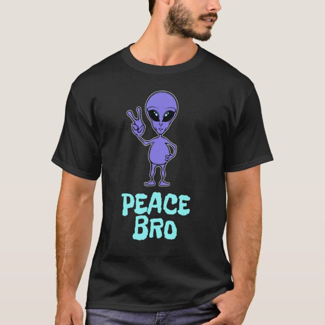 Manar Coola Påstående Sarcasm Humous Joke Alien B T Shirt (Framsida)