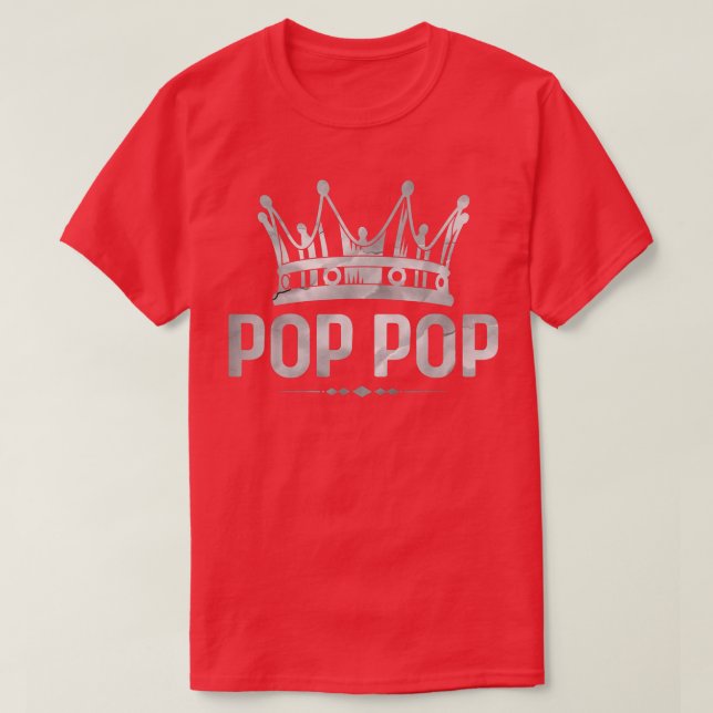 Manar Coola Pop pop Kung Krona Amerikanska patriot T Shirt (Design framsida)