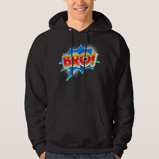 Manar Coola som säger Bro Fantastisk Chill Slappna Hoodie (Framsida)