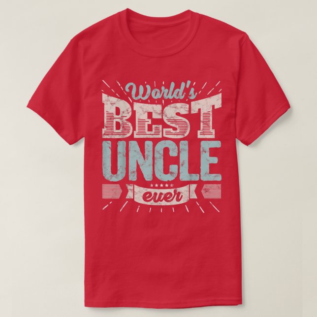 Manar Coola Uncles Gift T World's Best farbror One T Shirt (Design framsida)