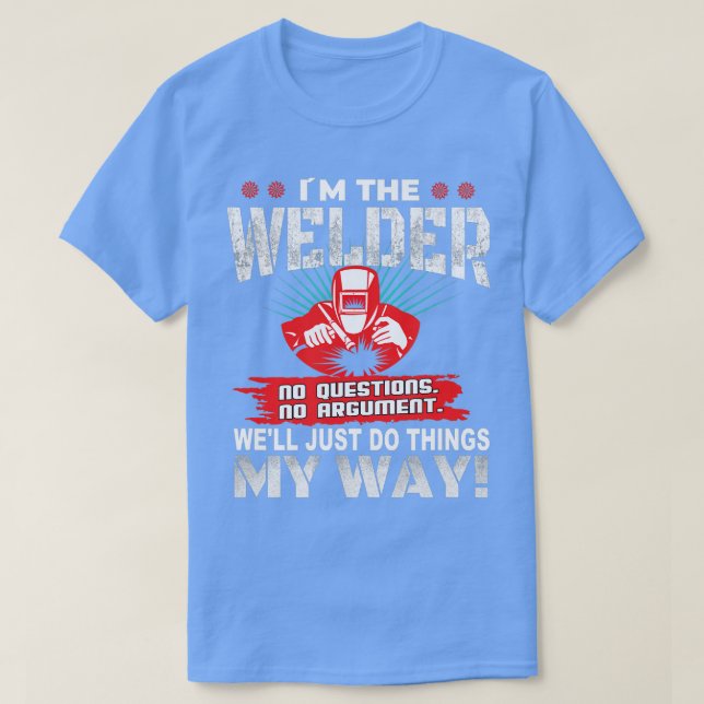 Manar Coola Welder Verktyg Welder Welder T Shirt (Design framsida)