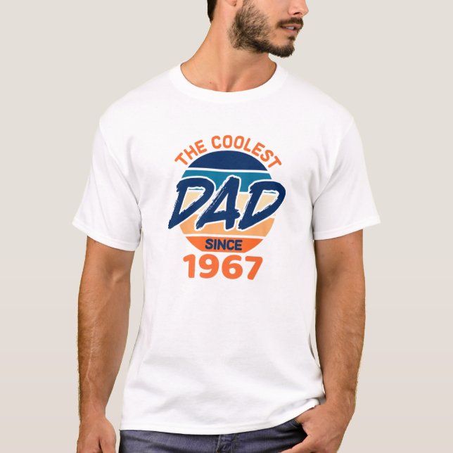 Manar Coolest Pappa sedan 1967 års återinträdesår  T Shirt (Framsida)