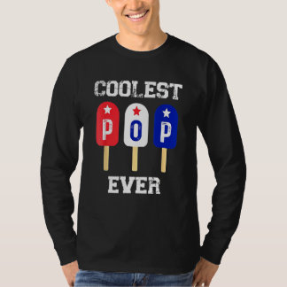 Manar Coolest Pop Aldrig Popsicle Manar Best Pappa T Shirt