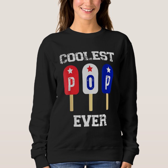 Manar Coolest Pop Aldrig Popsicle Manar Best Pappa T Shirt (Framsida)