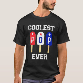 Manar Coolest Pop Aldrig Popsicle Manar Best Pappa T Shirt