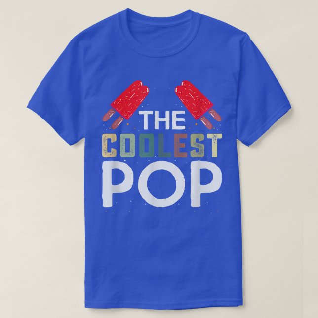Manar Coolest Pop Funny Best Pappa Alltid Coola Fa T Shirt (Design framsida)