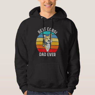 Manar Corgi för Corgi Hund Pappa Pembroke Welsh Co Hoodie