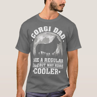 Manar Corgi Pappa som en vanlig Pappa Funny Corgi  T Shirt