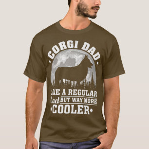 Manar Corgi Pappa som en vanlig Pappa Funny Corgi T Shirt