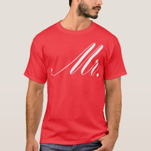 Manar Couple Man Giftermål Groom Bachelor Mr. T Shirt