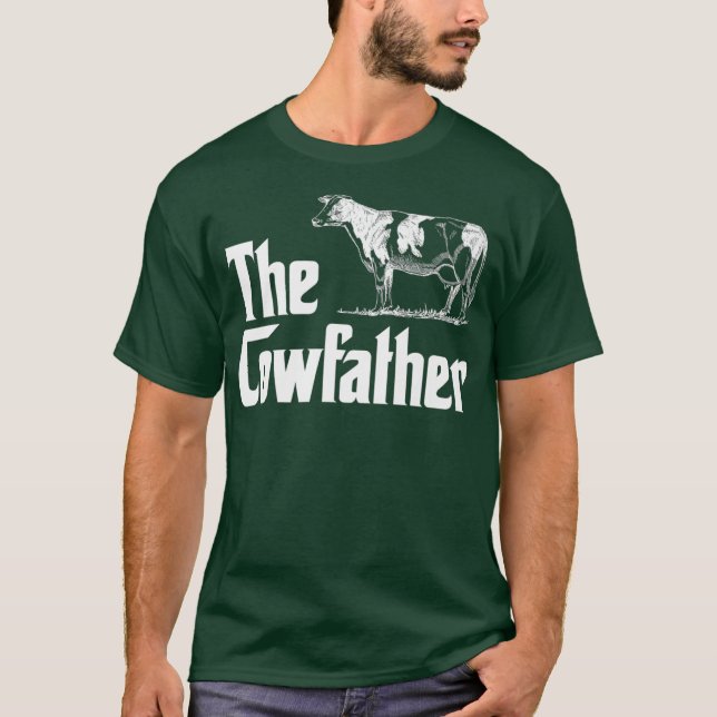 Manar Cowfather Funny Farm Cows Owner Farmer T Shirt (Framsida)