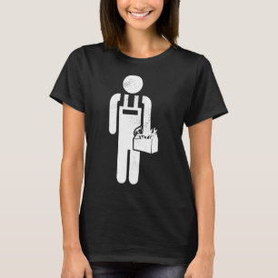 Manar Crateur Retro Graphic Electrician Worker to T Shirt