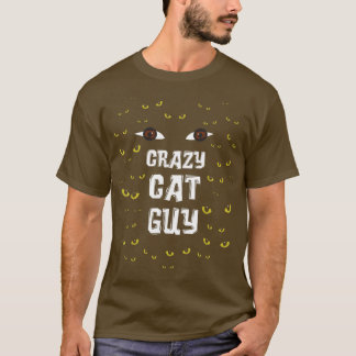 Manar Crazy Cat Guy & Cat Pappa  T Shirt