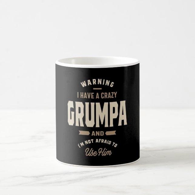 Manar Crazy Grumpa Grandpa Gift Kaffemugg (Center)