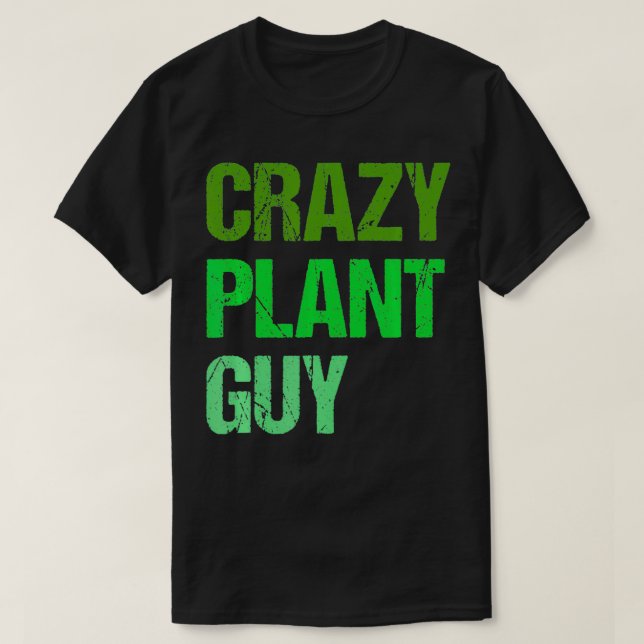 Manar Crazy Plant Guy  T Shirt (Design framsida)