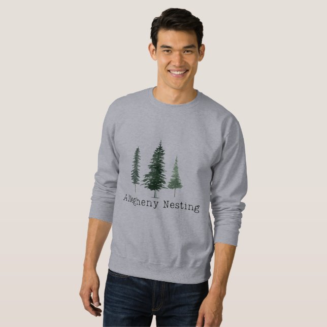 Manar CrewnackAllegheny Nests Sweatshirt (Hel framsida)
