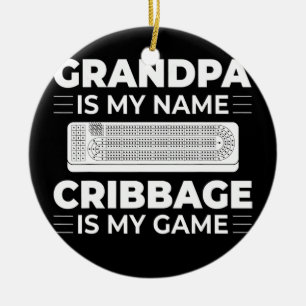 Manar Cribbage Board Player Card Game Regler Crib Julgransprydnad Keramik