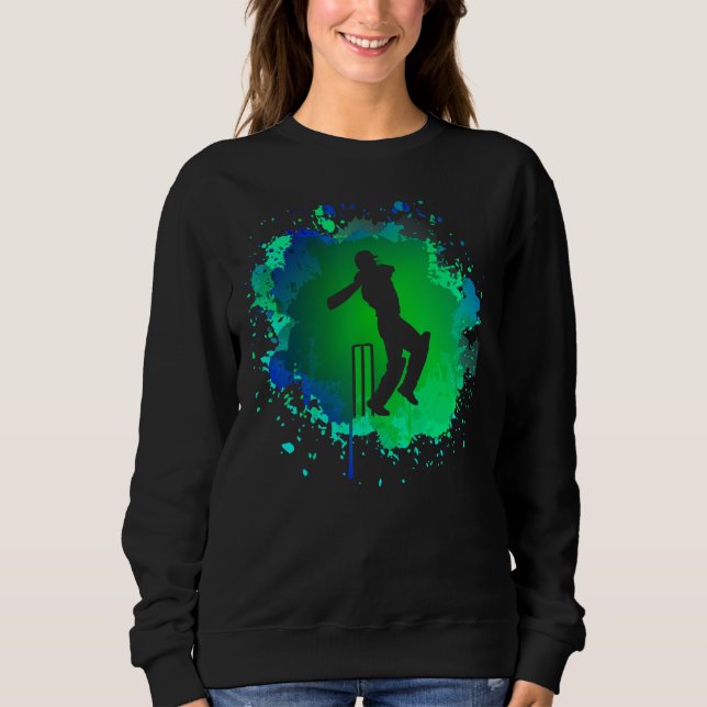 Manar Cricket Batsman Tshirt for Cricketer Boys Cr T Shirt (Framsida)