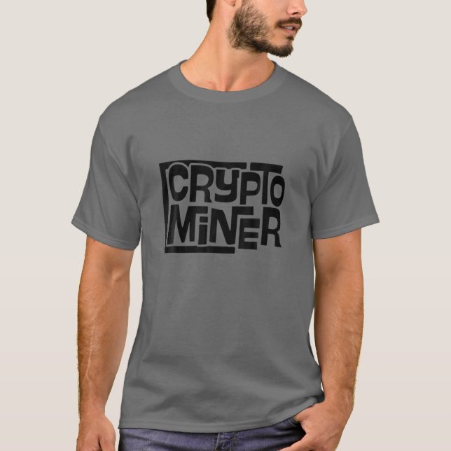 Manar Crypto Miner Online Currency T Shirt (Framsida)