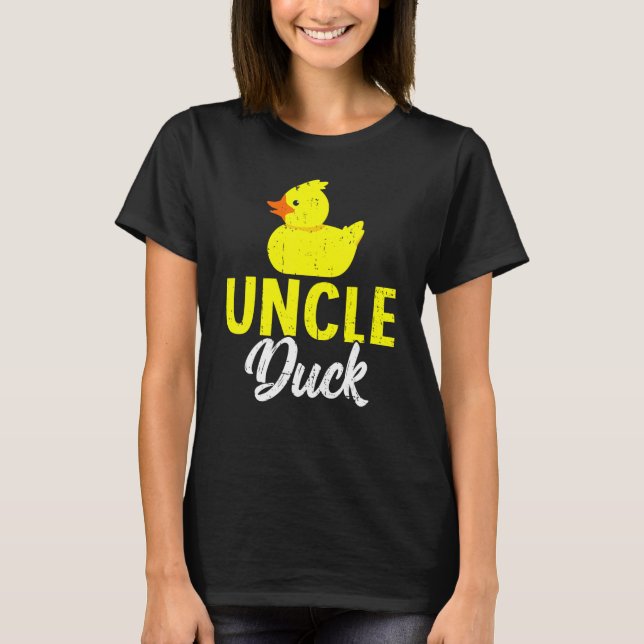 Manar Cute Duckling Duckies farbror Anka Pappor D T Shirt (Framsida)