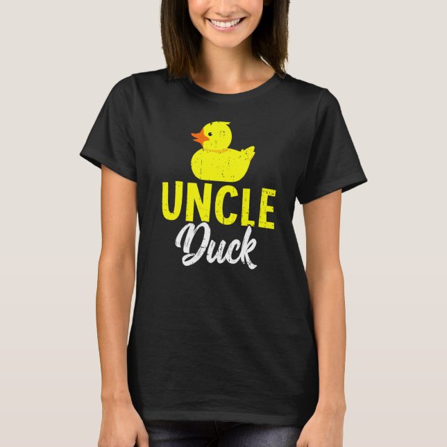 Manar Cute Duckling Duckies farbror Anka Pappor D T Shirt (Framsida)