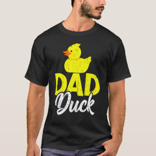 Manar Cute Duckling Duckies Pappa Anka Fars dag T Shirt