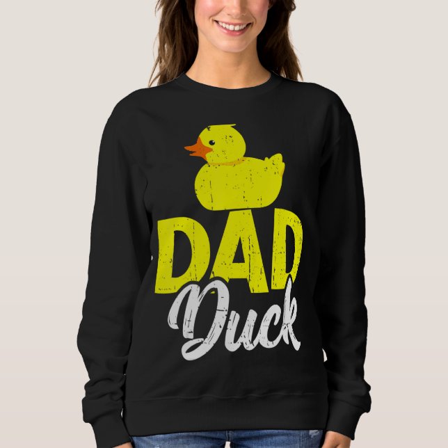 Manar Cute Duckling Duckies Pappa Anka Fars dag T Shirt (Framsida)