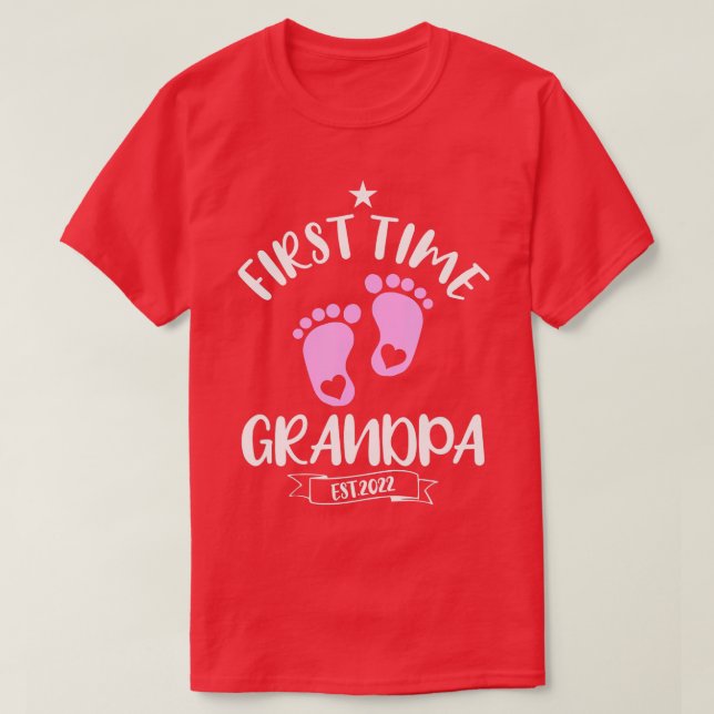 Manar Cute First Grandpa 2022 befordrad till Gran T Shirt (Design framsida)