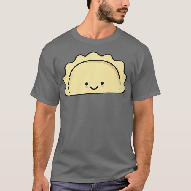 Manar Cute Kawaii Pierogi polska Food Premium T Shirt (Framsida)