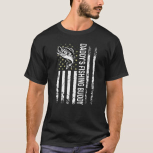 Manar Cute Pappor Fishing Buddy Young Fisherman T Shirt