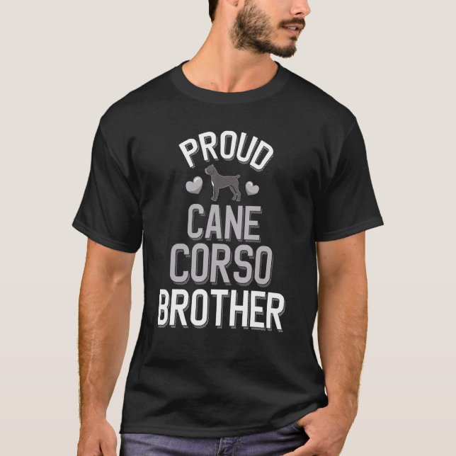 Manar Cute Proud Käpp Corso Brother T Shirt (Framsida)