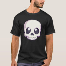 Manar Cute Skull Kawaii Goth Halloween T-Shirt